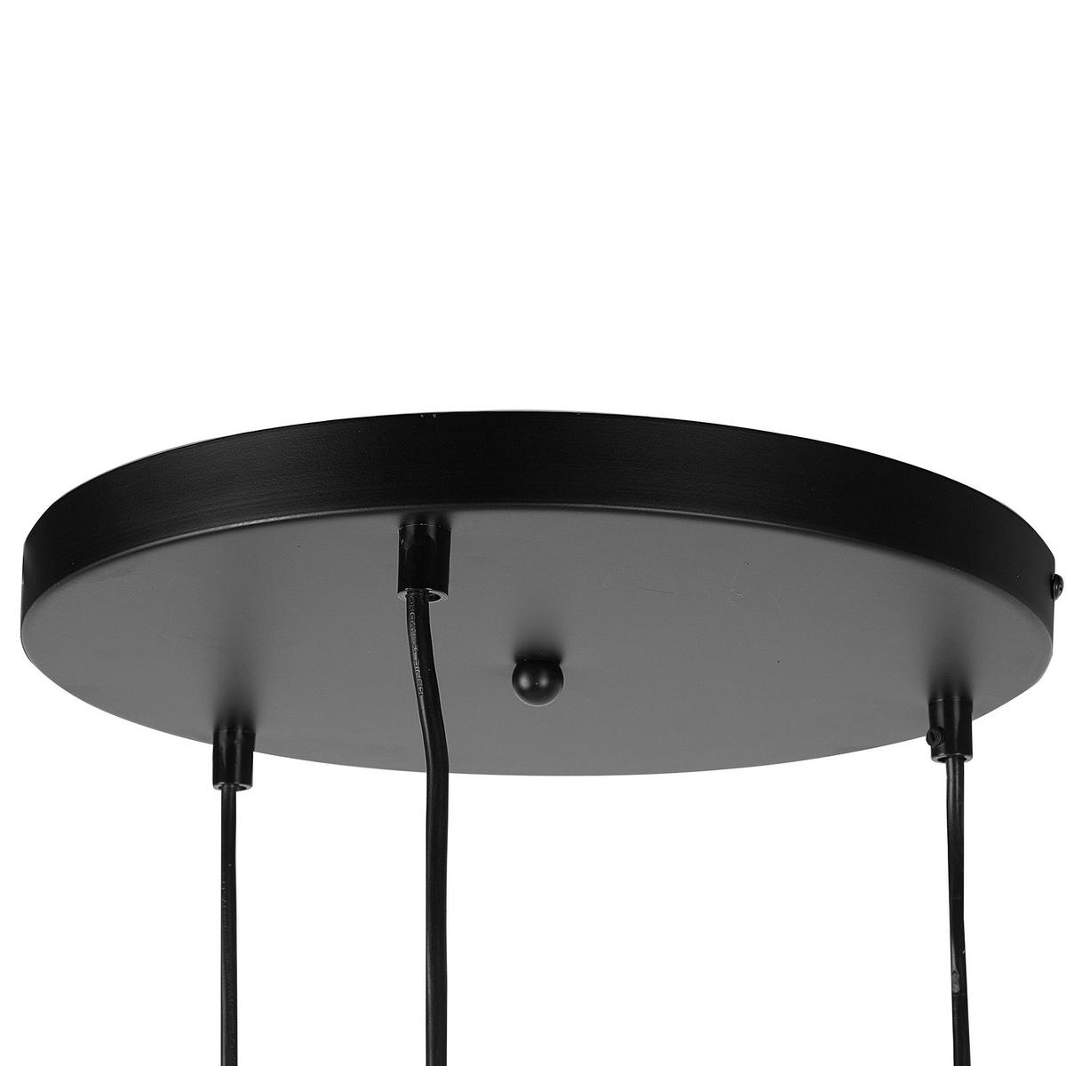 HÄNGELEUCHTE 3er-Set Ladon 25-25/20-20/15-15/108 cm - Transparent, Glas (25/25/108cm) - Beliani