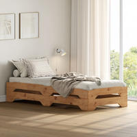 STAPELBETT RONNY 90X200 CM - Eichefarben, Holz (90/200cm) - IDIMEX