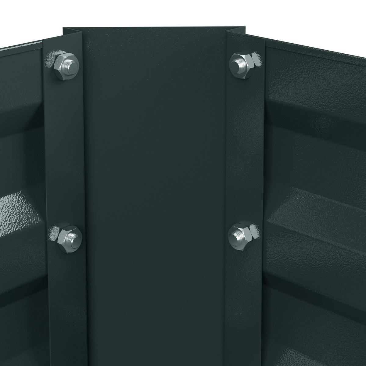 HOCHBEET - Anthrazit, Metall (120/30/90cm) - Relaxdays