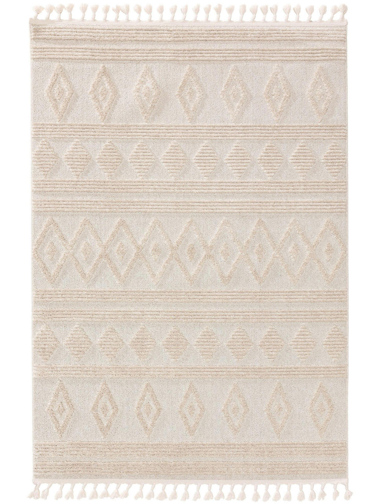 TEPPICH Oyo Cream/Beige 200x290 cm - Creme, Textil (200/290cm) - benuta Pop