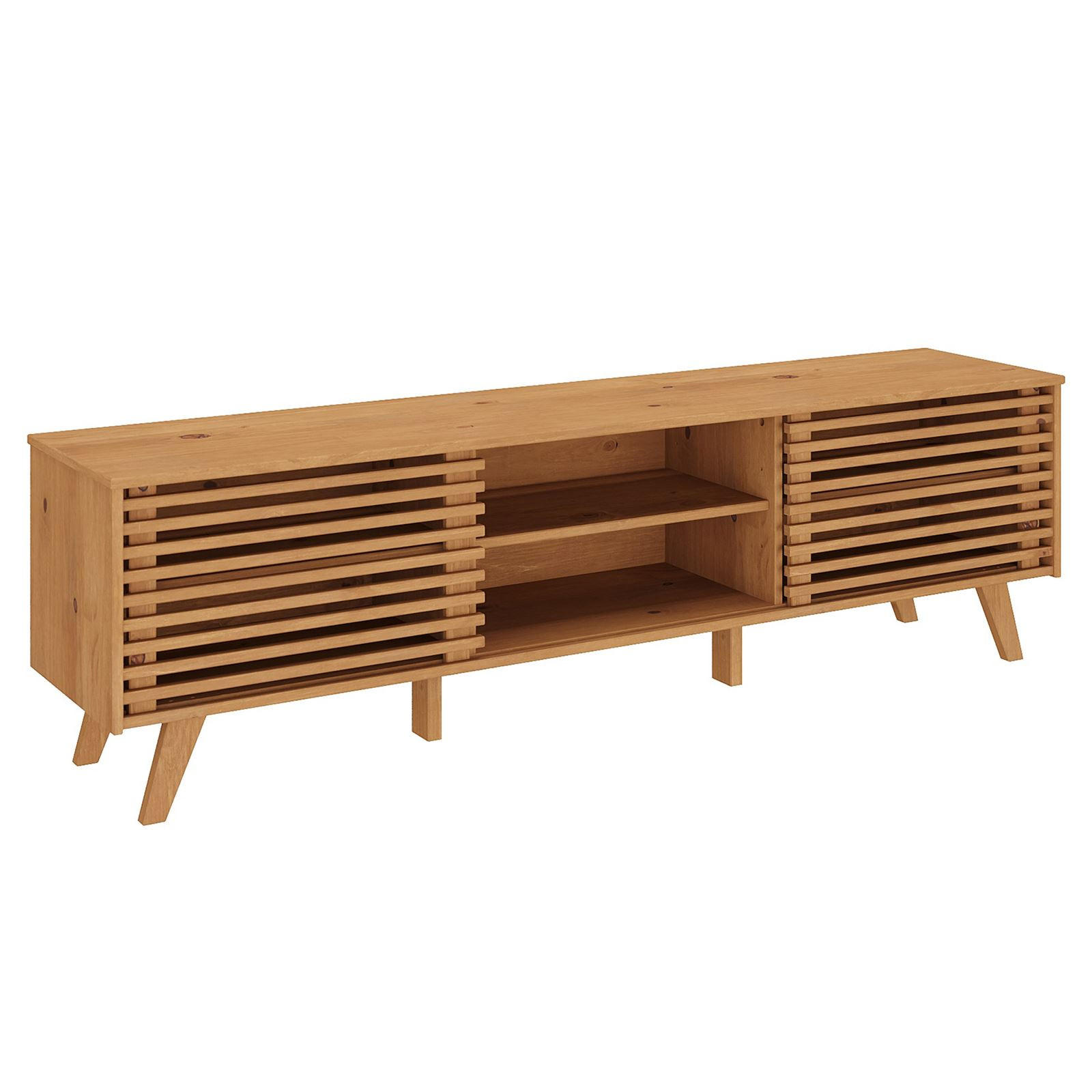 LOWBOARD FÜR 75" TV RIAN - Eichefarben, Holz (175/50/38cm) - IDIMEX