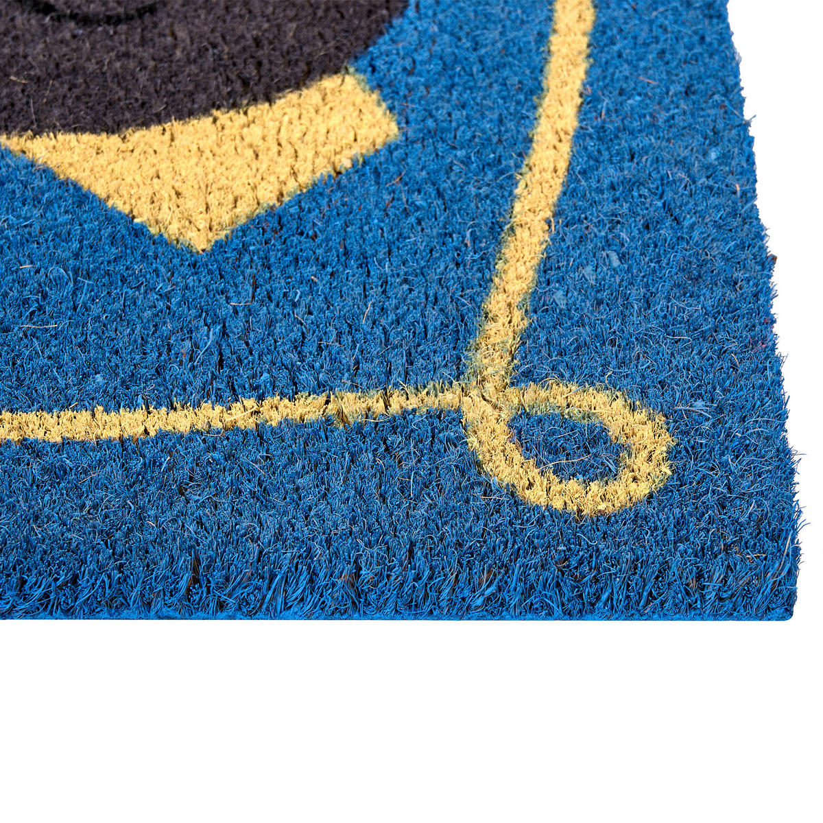 FUSSMATTE Bunt 60/90 cm Katze Kokosfasern Mojicap - Multicolor, Textil (60/90cm) - Beliani