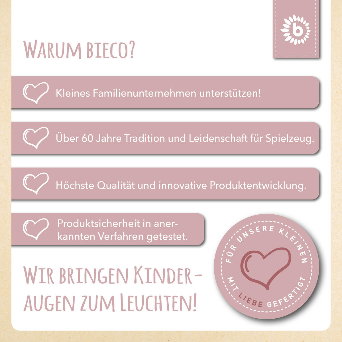 KINDERTISCH mit 2 Stühlen stapelbar - Rosa, Kunststoff (62/52/62cm) - Bieco Spielwaren