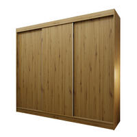 SCHWEBETÜRENSCHRANK SOFIA 240/216/61 cm 3-türig Eiche Artisan - Eiche Artisan, Holzwerkstoff (240/216/61cm) - MASSENO