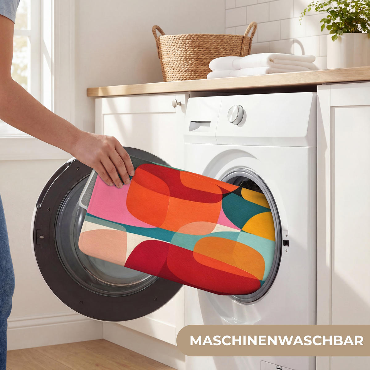 WC PŘEDLOŽKA Tvary - barevné - abstraktní - letadla 40x60 cm - různobarevná, textil/plast (40/1cm) - OnlyWow