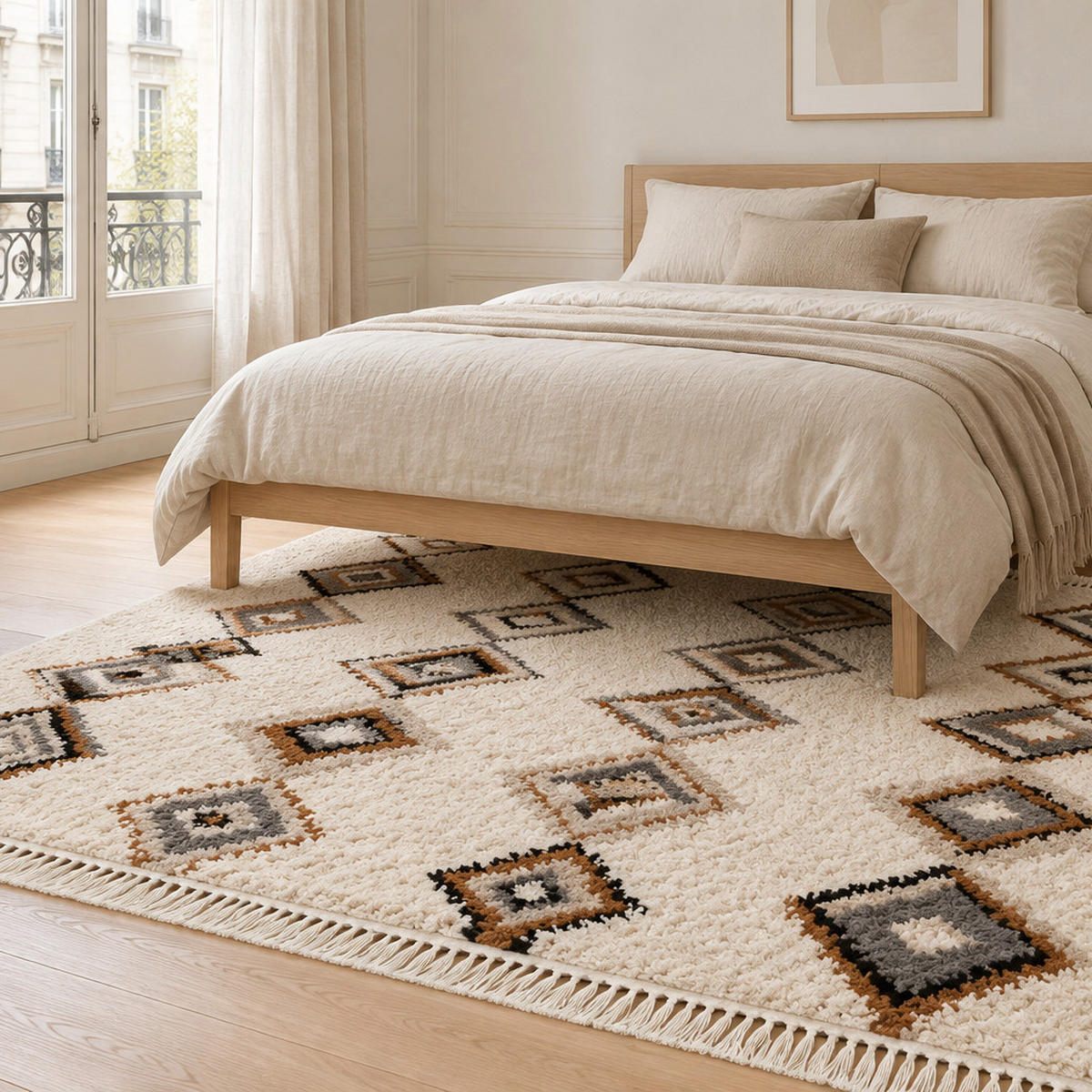 TEPPICH weich Ethno-Stil mehrfarbig - Multicolor, Textil (120/170cm) - AFK Living