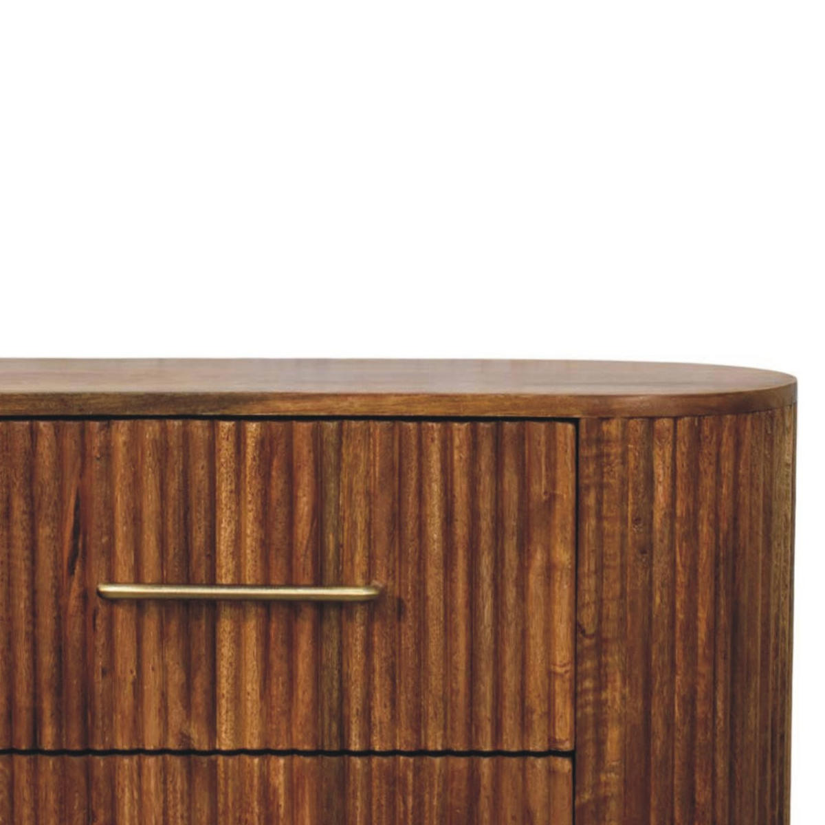 SIDEBOARD mit Amber-Eichen-Finish, Platz auf der Tischplatte, braun - Goldfarben/Braun, Holz/Metall (135/79/35cm) - Artisan Furniture