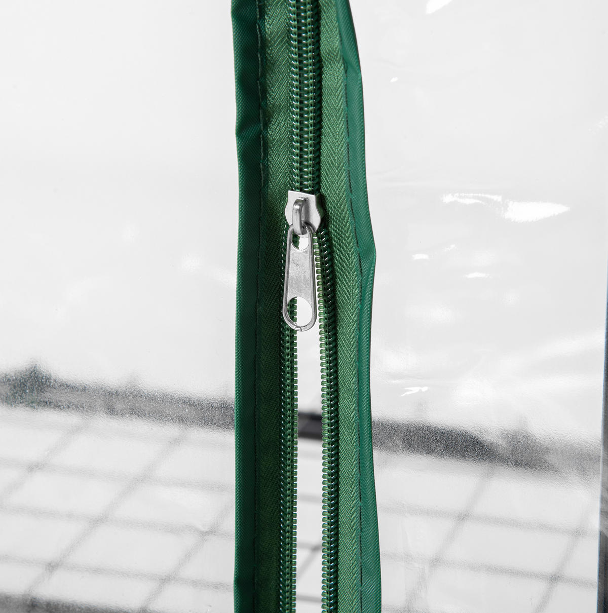 GEWÄCHSHAUS 70/50/160 cm transparent mit 4 Regalböden und Rolltür - Transparent, Metall (50/160/70cm) - Flora Grace