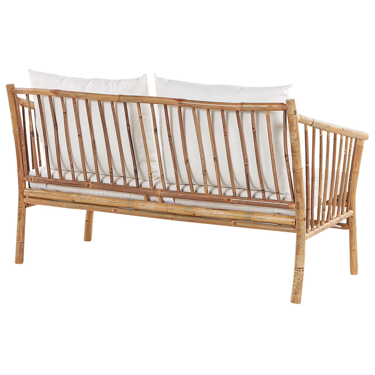 LOUNGE-SET 4-Sitzer hellbraun Maggiore - Hellbraun, Holz - Beliani