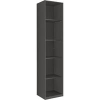 STANDREAGL New York graphit / 46 / 38 / 208cm - Graphitfarben, Holz/Holzwerkstoff (46/208/38cm) - Wimex