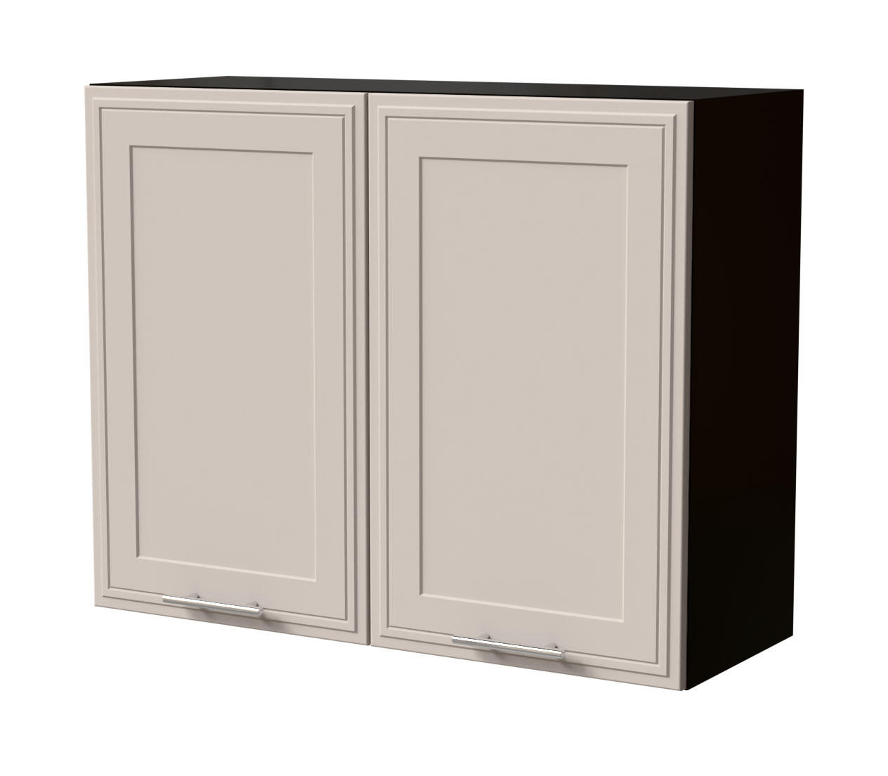HÄNGESCHRANK Salo W3/90 Schwarz / Kaschmir Matt 90 / 32,5 / 72cm - Kaschmir/Schwarz, Holz/Holzwerkstoff (90/72/32.5cm) - Feldmann-Wohnen