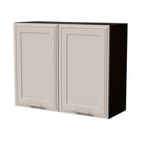 HÄNGESCHRANK Salo W3/90 Schwarz / Kaschmir Matt 90 / 32,5 / 72cm - Kaschmir/Schwarz, Holz/Holzwerkstoff (90/72/32.5cm) - Feldmann-Wohnen