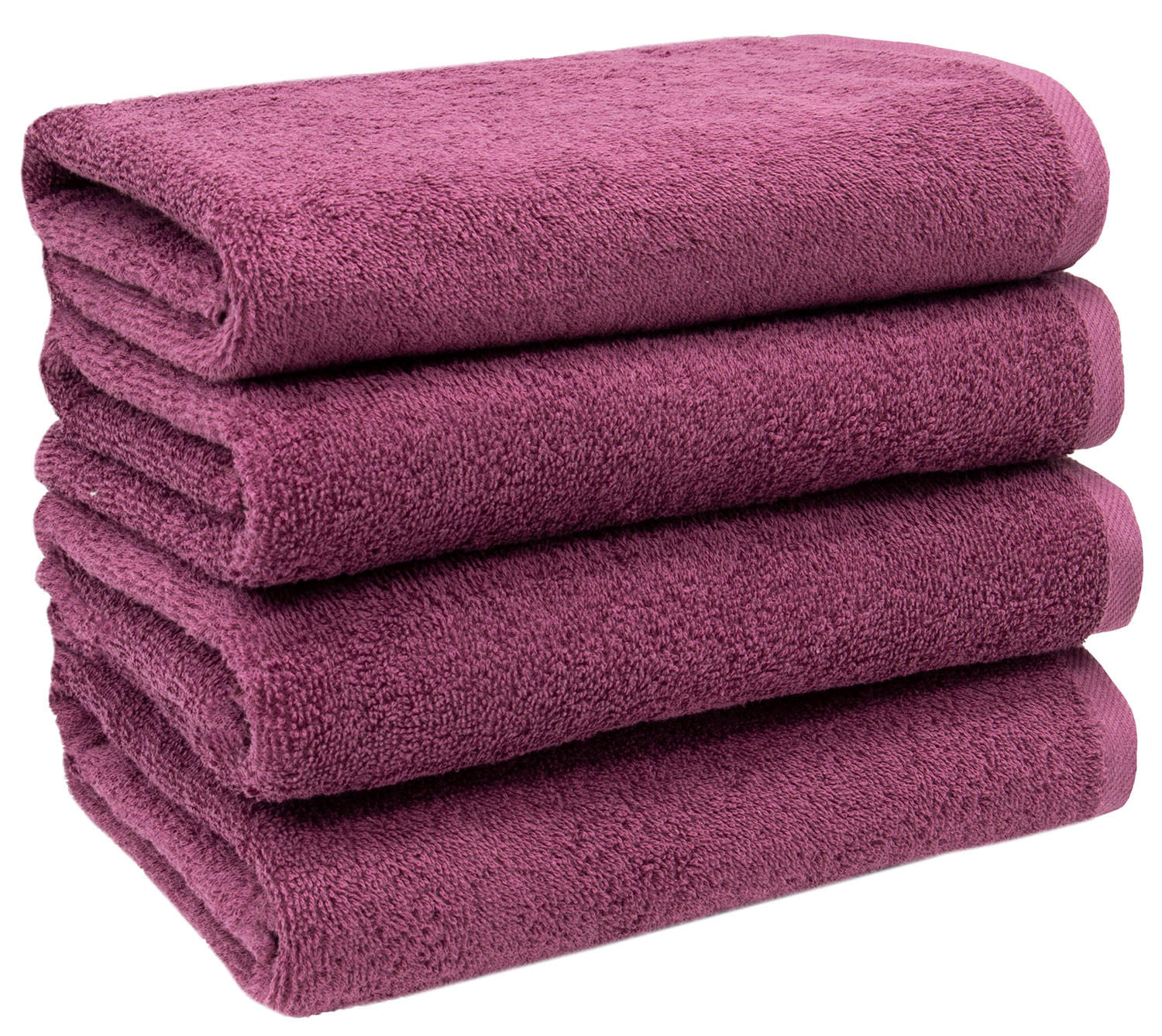 HANDTÜCHER, 4er-Set, 50x100 cm, 100% Baumwolle, Rot - Brombeere, Textil (50/100cm) - Zollner