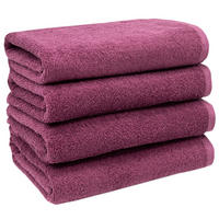 HANDTÜCHER, 4er-Set, 50x100 cm, 100% Baumwolle, Rot - Brombeere, Textil (50/100cm) - Zollner