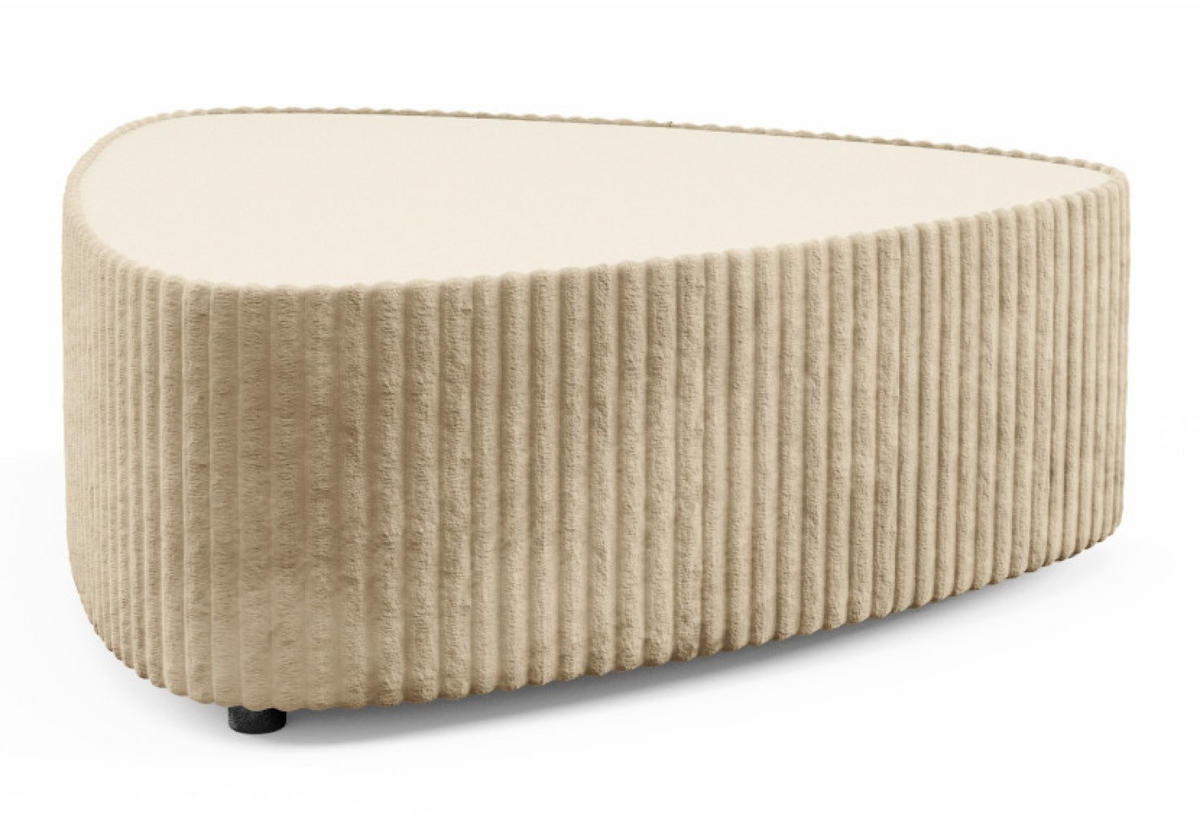 COUCHTISCH Beige MIJA Gepolstert Tilia - Beige, Holzwerkstoff (96/96/42cm) - Sepro Meble