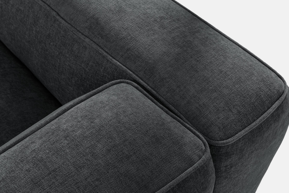 2-SITZER SOFA FUBBO, Anthrazit - Anthrazit, Holz/Holzwerkstoff (210/73/96cm) - KONSIMO®