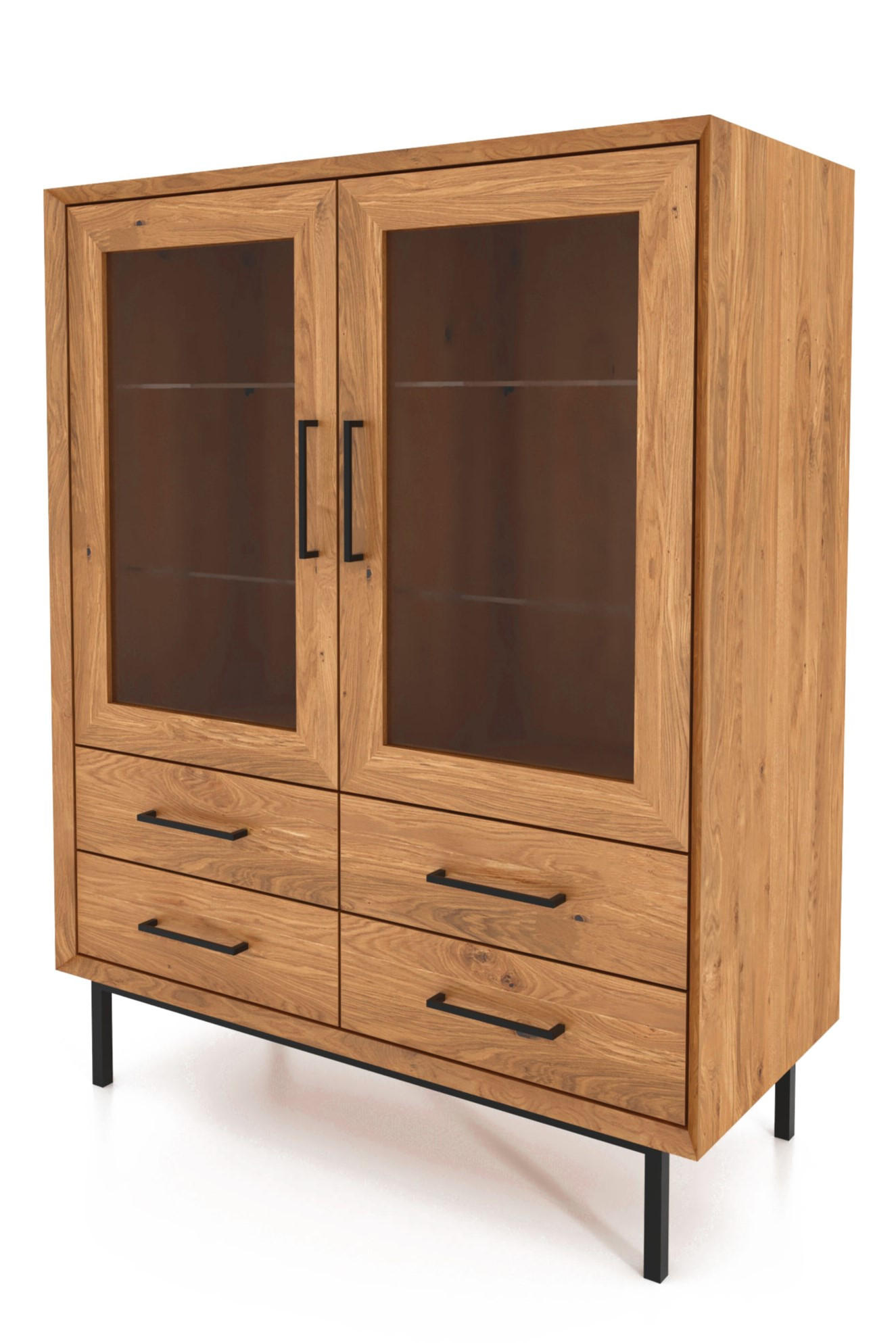 SIDEBOARD LEON Wildeiche - Wildeiche, Holz (97/125/45cm) - byoak