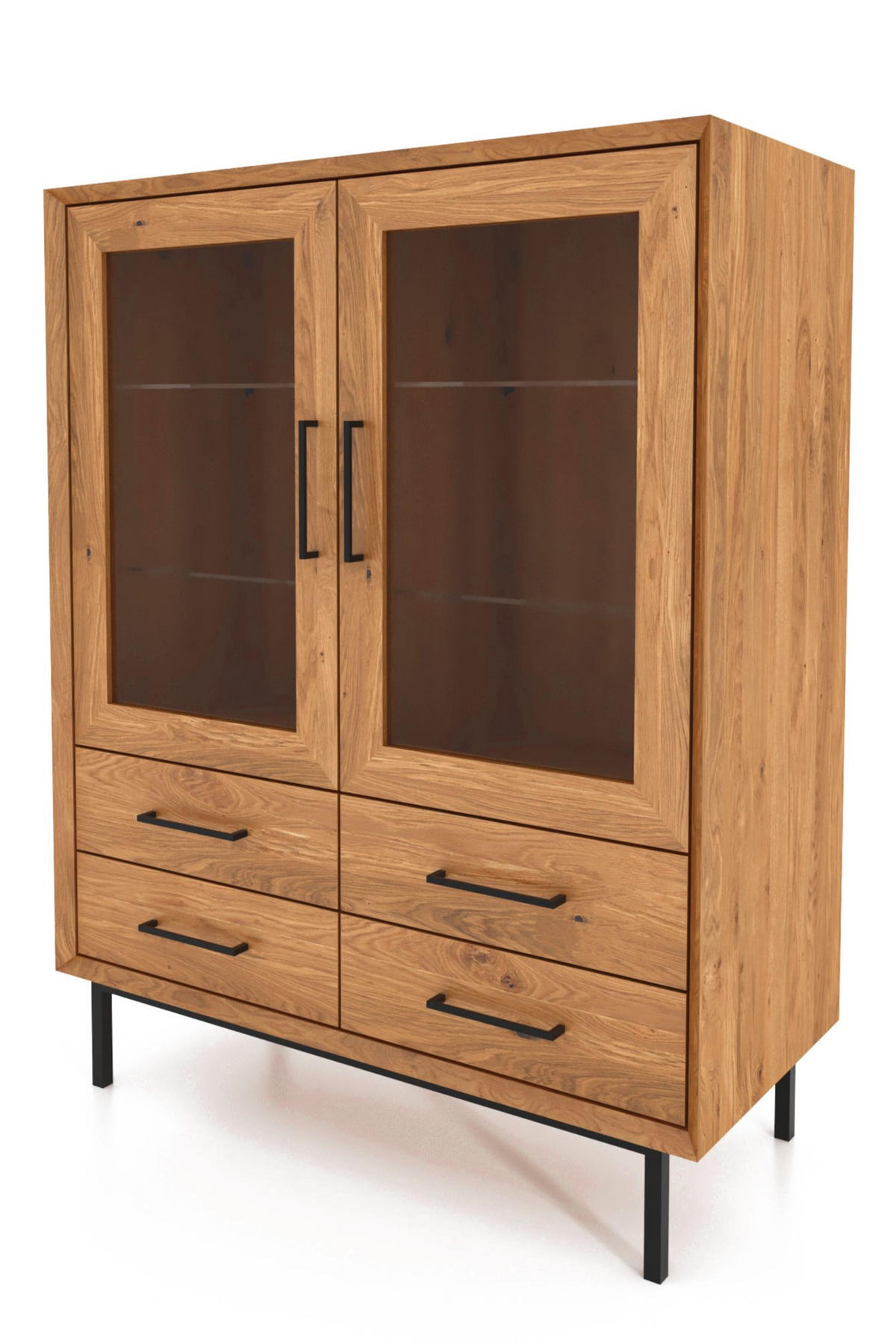 SIDEBOARD LEON Wildeiche - Wildeiche, Holz (97/125/45cm) - byoak