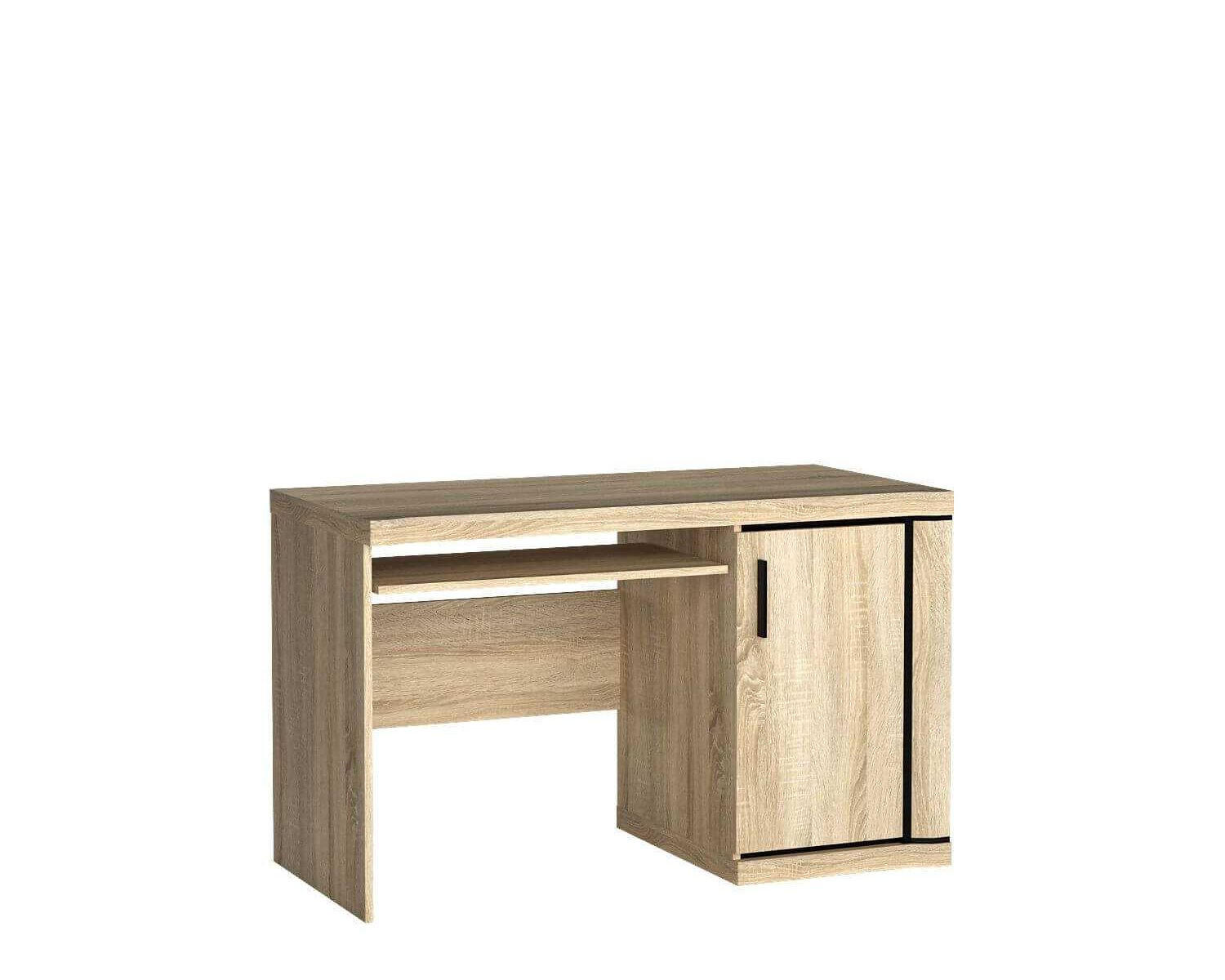 SCHREIBTISCH Dallas D-13 126 x 61 x 77 cm Eiche Sonoma - Sonoma Eiche, Holzwerkstoff/Kunststoff (61/126/77cm)