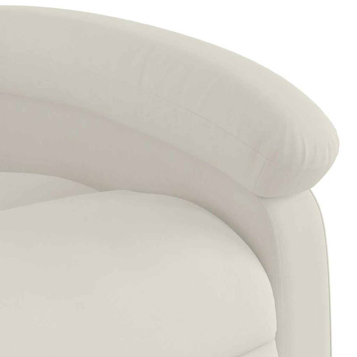 MASSAGESESSEL Creme Samt - Creme, Textil (144.5/82/71cm) - vidaXL