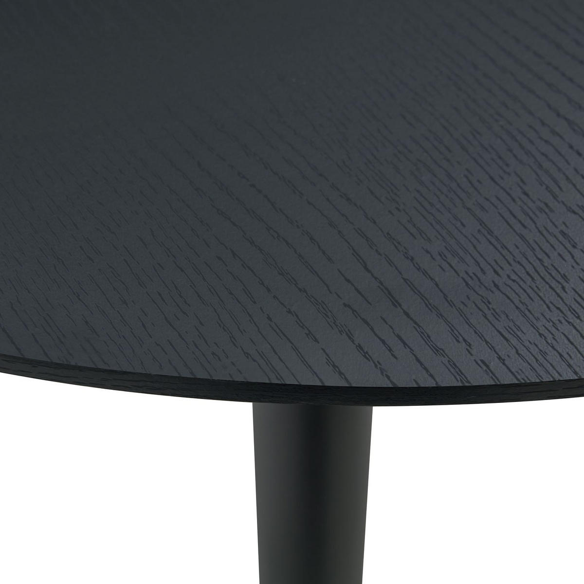 ESSTISCH NEVERS schwarz/schwarz - Schwarz, Holzwerkstoff (100/100/77cm) - IDIMEX