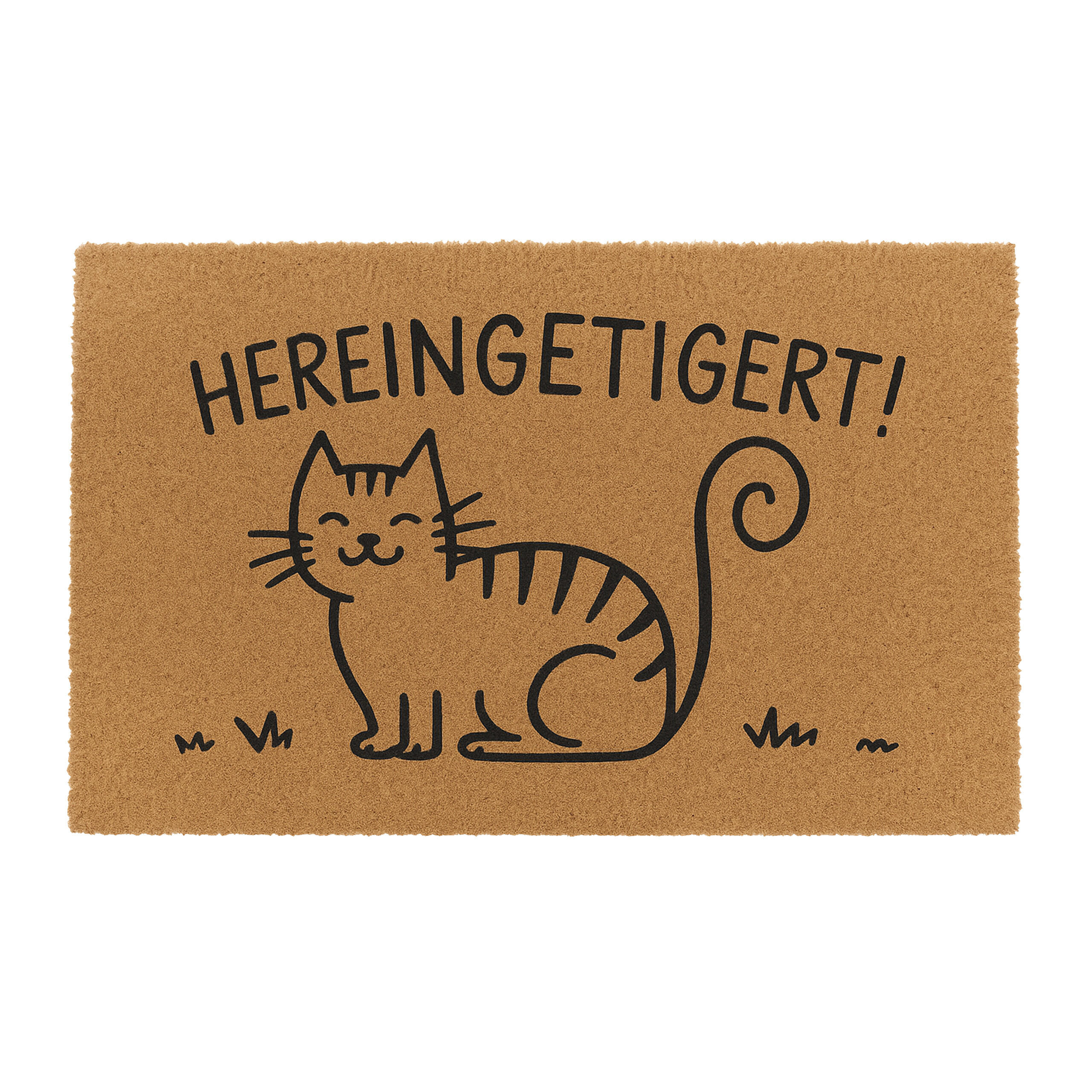 ROHOŽ - světle hnědá, textil/plast (60/40cm) - Relaxdays