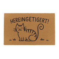 ROHOŽ - světle hnědá, textil/plast (60/40cm) - Relaxdays