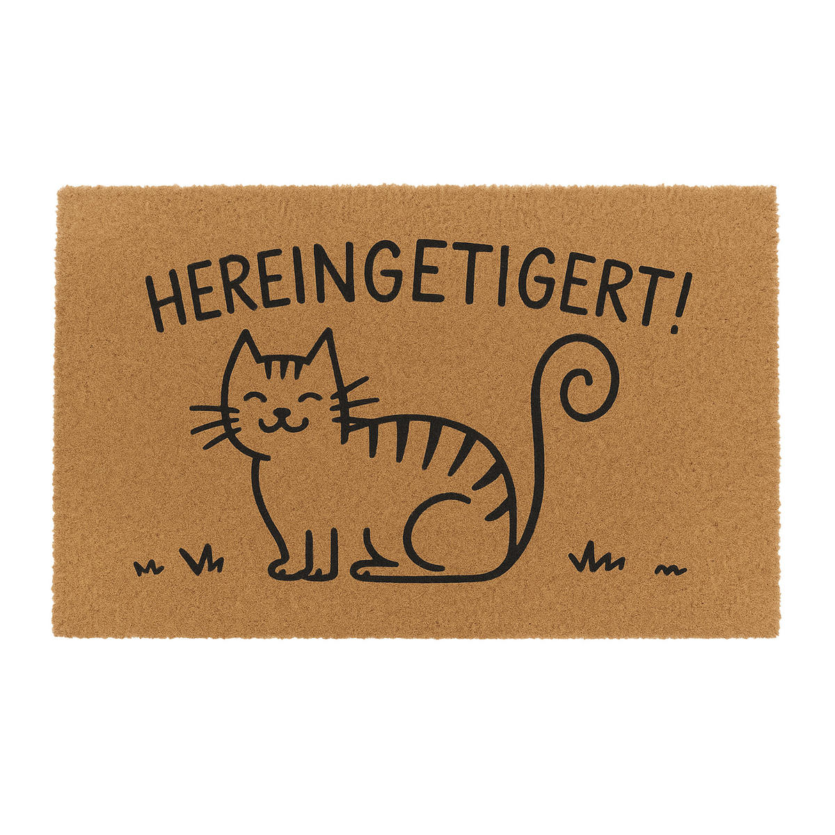 ROHOŽ - světle hnědá, textil/plast (60/40cm) - Relaxdays