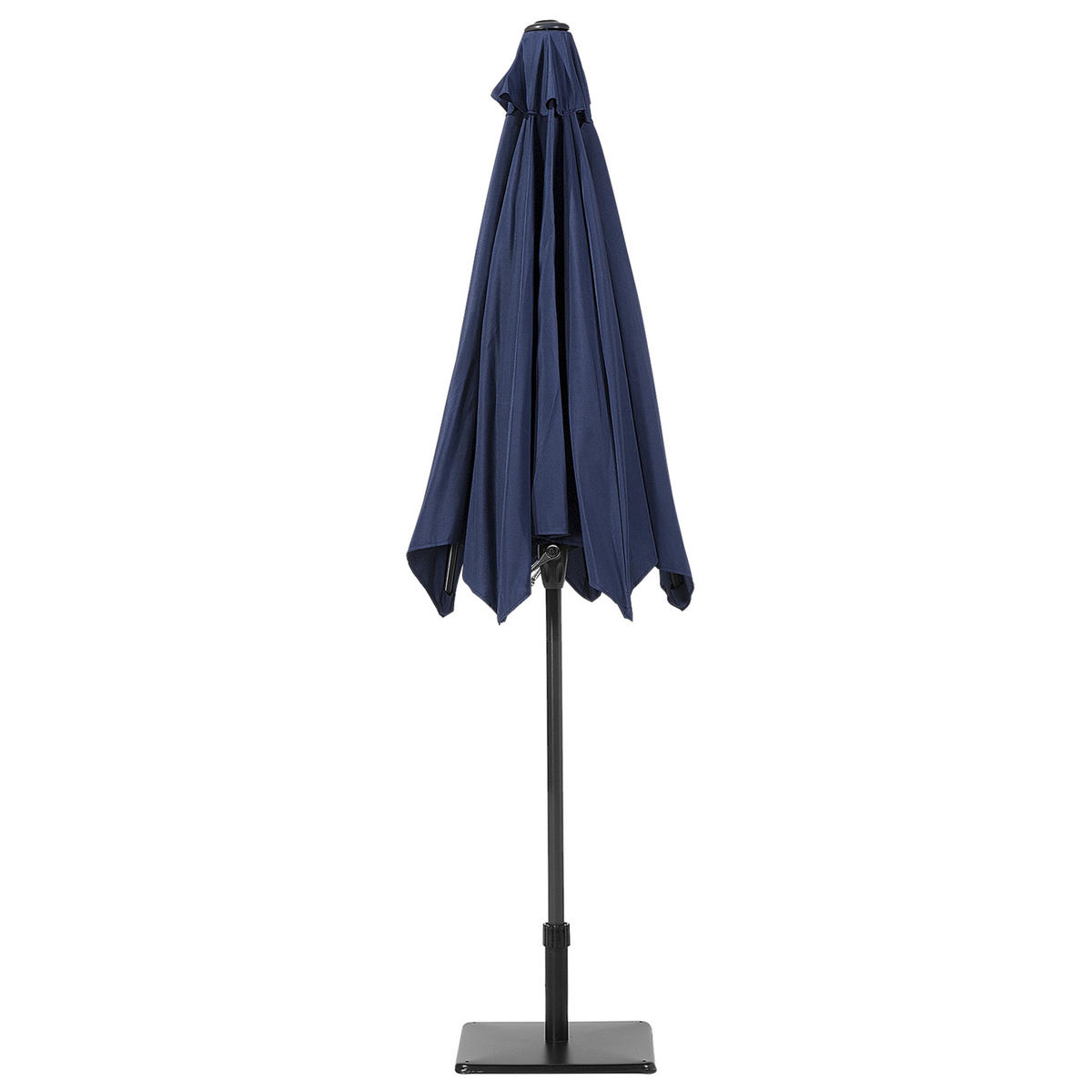 SONNENSCHIRM 270 cm marineblau Varese - Blau/Grau, Textil (270/270cm) - Beliani