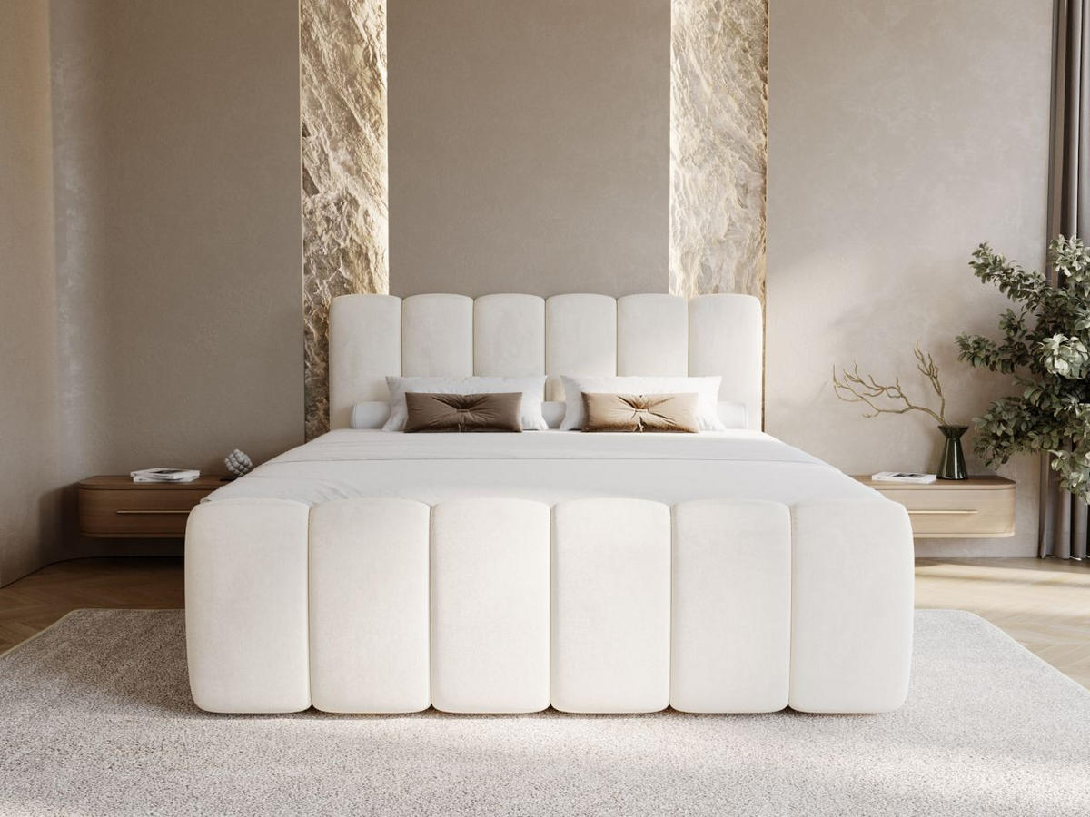 BOXBETT Cloud 180x200 Beige - Beige, Holz/Textil (180/200cm) - Graingold