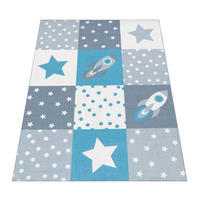 KINDERTEPPICH 140/200 cm Eliz 395 - Blau, Textil (140/200cm) - Paco Home