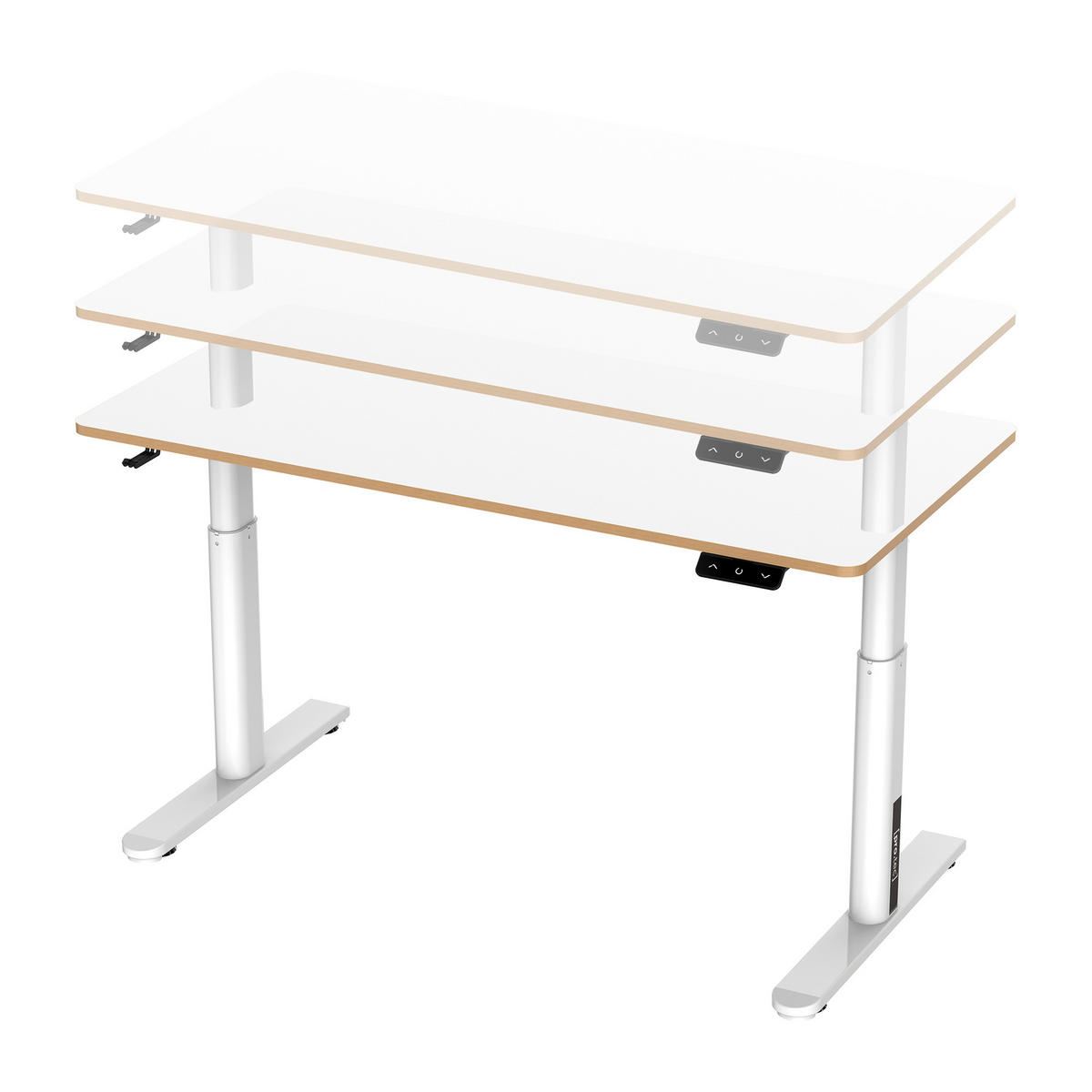 KINDERSCHREIBTISCH Ringe - Weiß, Holzwerkstoff (120/81/60cm) - pro.tec