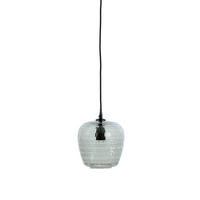 D-HÄNGELAMPE Danita Grau Ø20/26 cm - Grau, Glas (20/20/26cm) - Light & Living