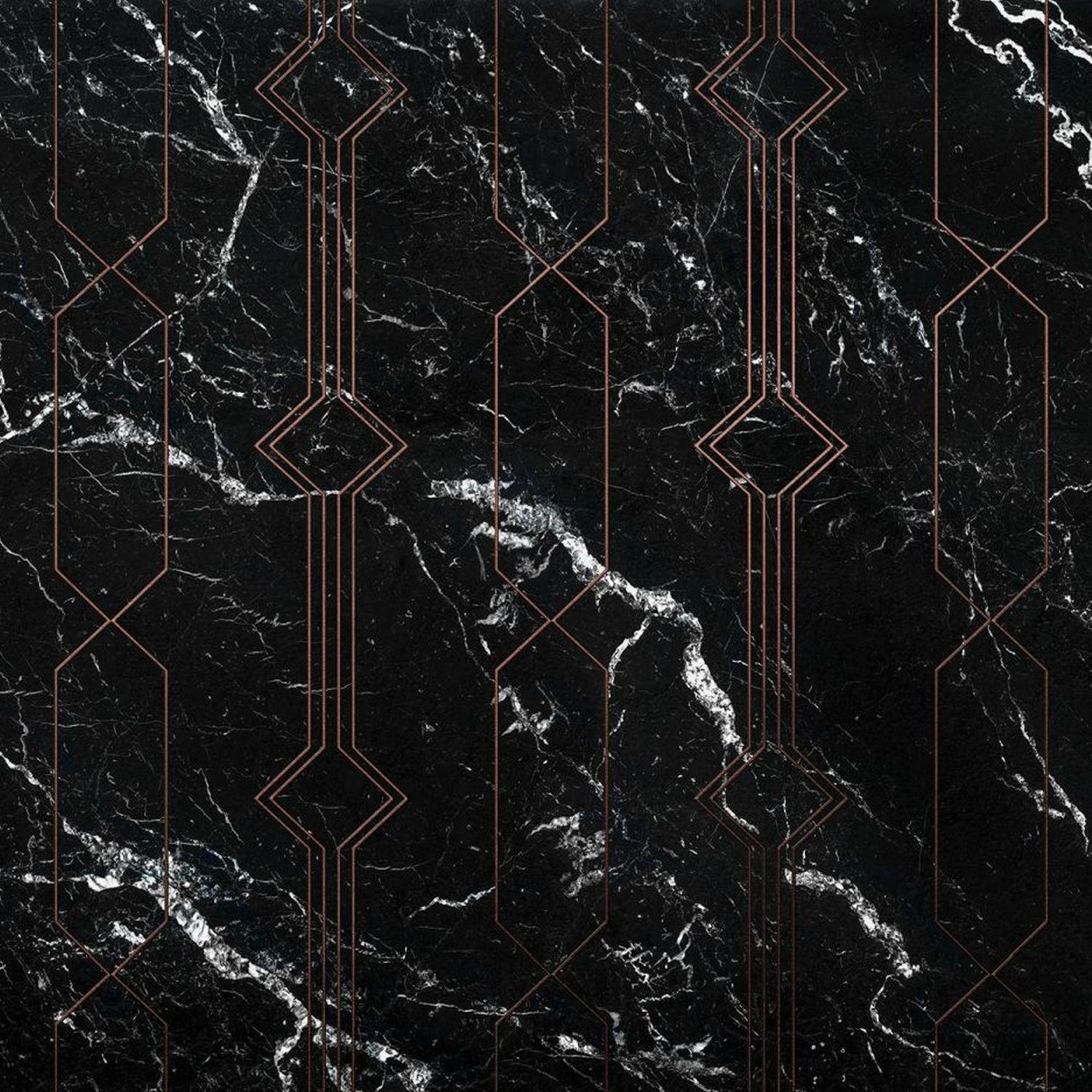 FOTOTAPETE Marmor 400 x 250 cm - Schwarz, Papier (400/250cm) - Sanders & Sanders