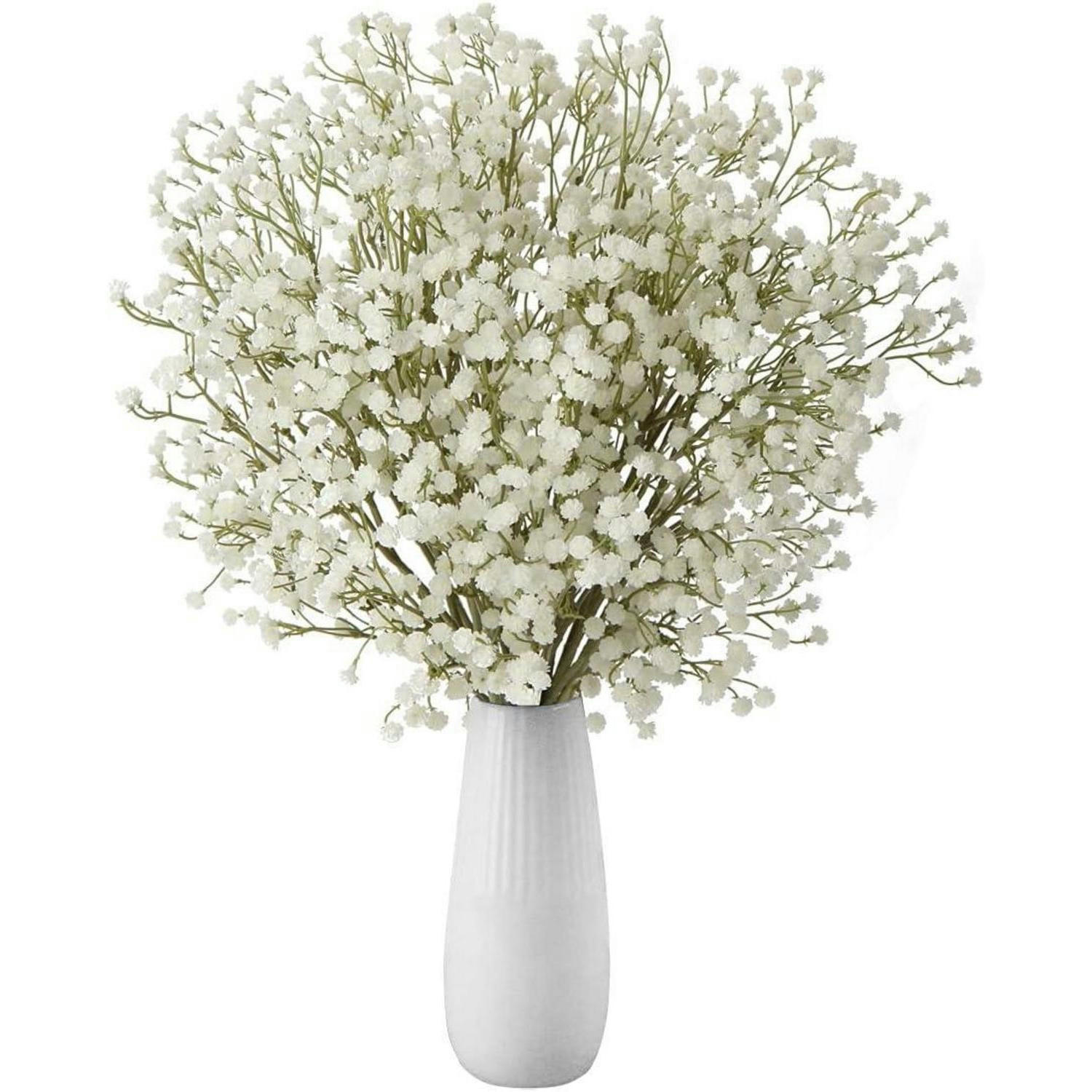 KUNSTBLUMEN Schleierkraut 10 Stück 60 cm - Weiß, Kunststoff (20cm)