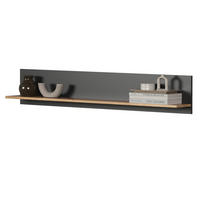 WANDBOARD grau, Evoke Eiche 150 cm, Wandregal hängend - Anthrazit/Grau, Holzwerkstoff (150/25/18cm) - Top.Furn