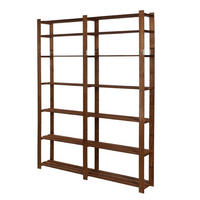 HOLZREGAL PINEPEAK 220x170x28cm 7 Fachboden 1,2cm dickes Kiefernholz Braun - Braun, Holz (170/220/28cm) - PROREGAL