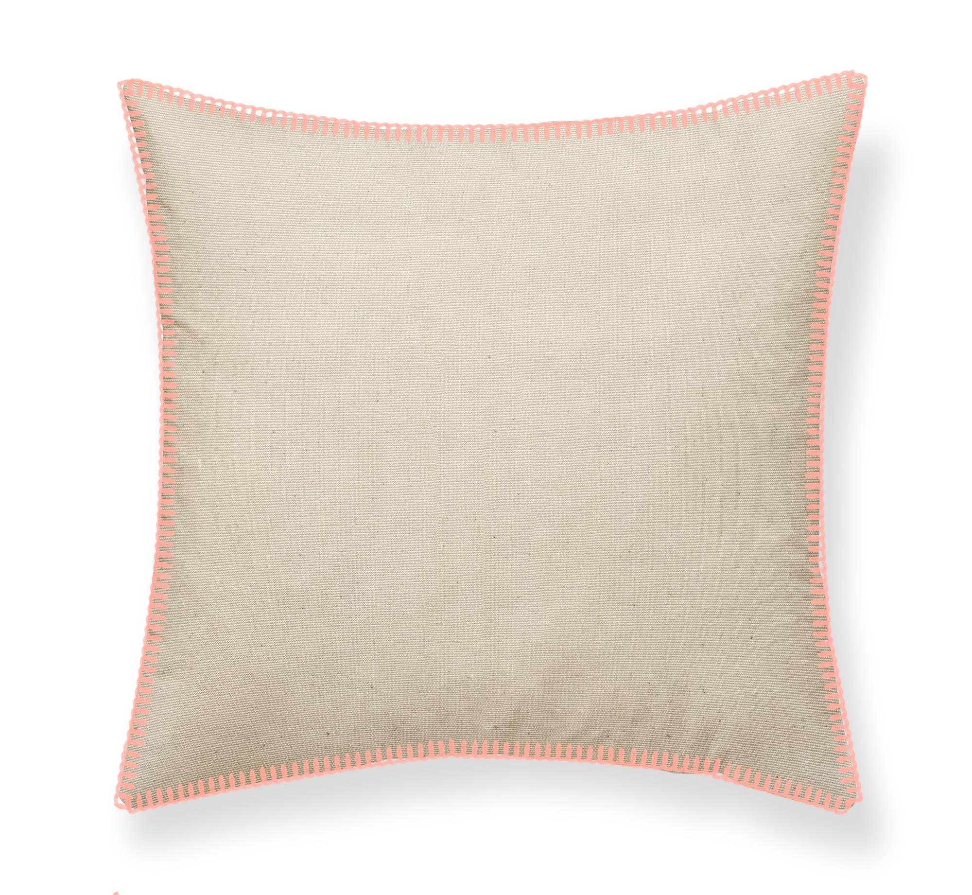 ZIERKISSEN Gypset 50/50 cm - Orange, Naturmaterialien (50/50cm) - Today