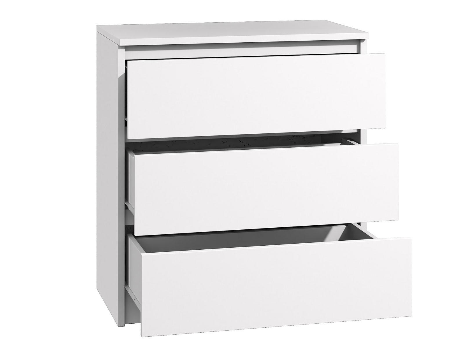 KOMMODE bella3 - Weiß, Holzwerkstoff (60/76/35cm) - roe furniture