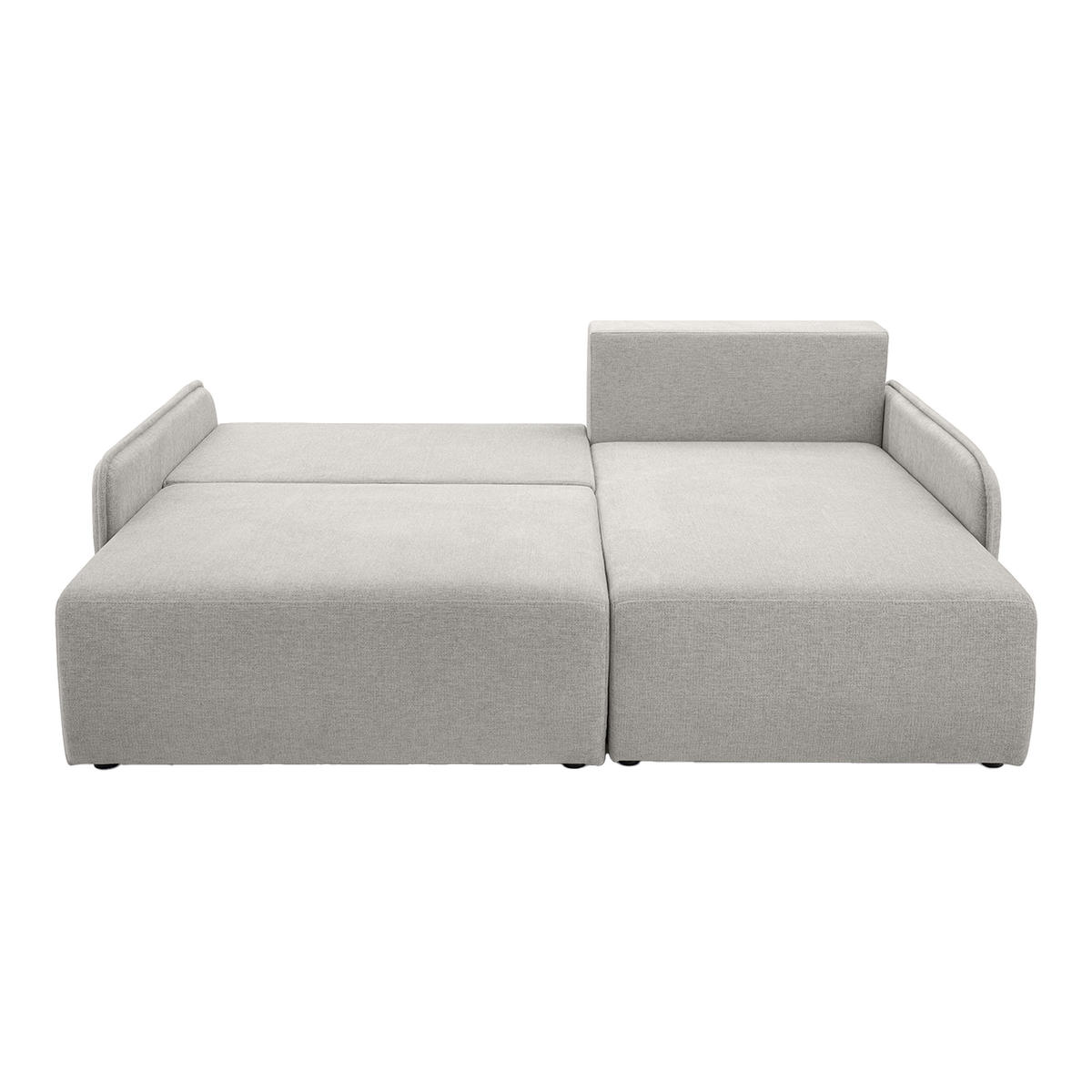 ECKSOFA BLIKO mit Schlaffunktion, Hellgrau - Hellgrau, Textil (198/150cm) - Fedve