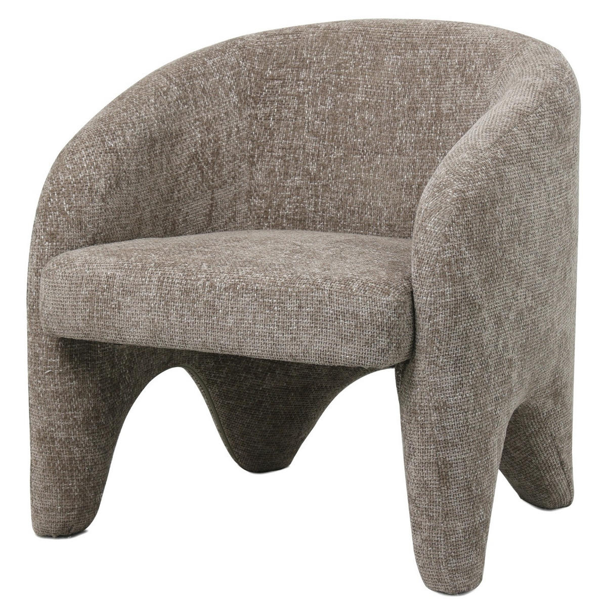 SESSEL aus Stoff, taupe - Taupe, Textil (74/75/73cm) - Giga Meubel