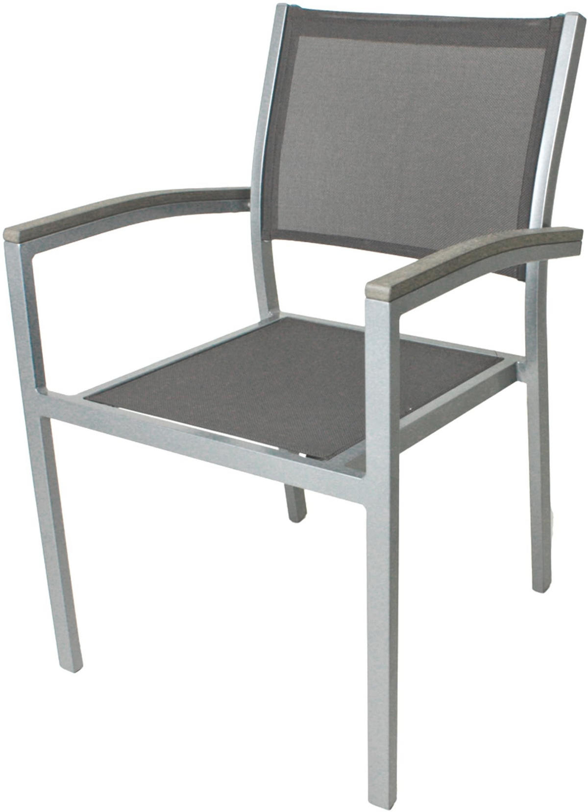 GARTENSTUHL 2er Set Sarah Stapelstuhl - Grau, Kunststoff (60/86/55cm) - DELUKE