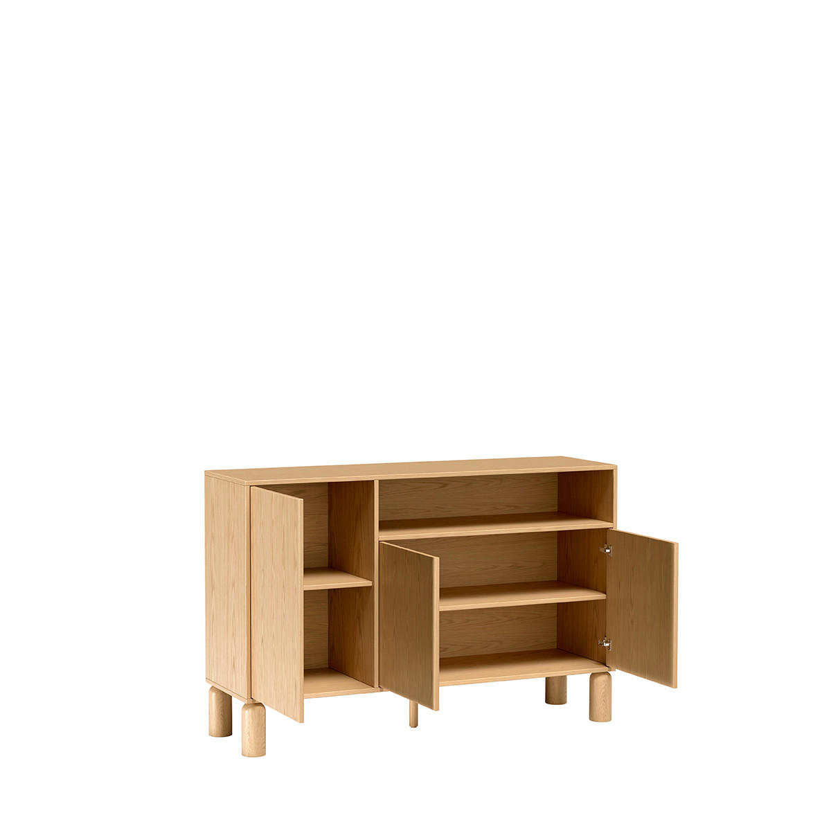 KOMMODE Sanden SN-2 Eichefarben - Eichefarben, Holzwerkstoff (140/91.6/40.6cm)