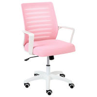 BÜROSTUHL Rosa Radiant - Pink, Textil (58/88/58cm) - Beliani