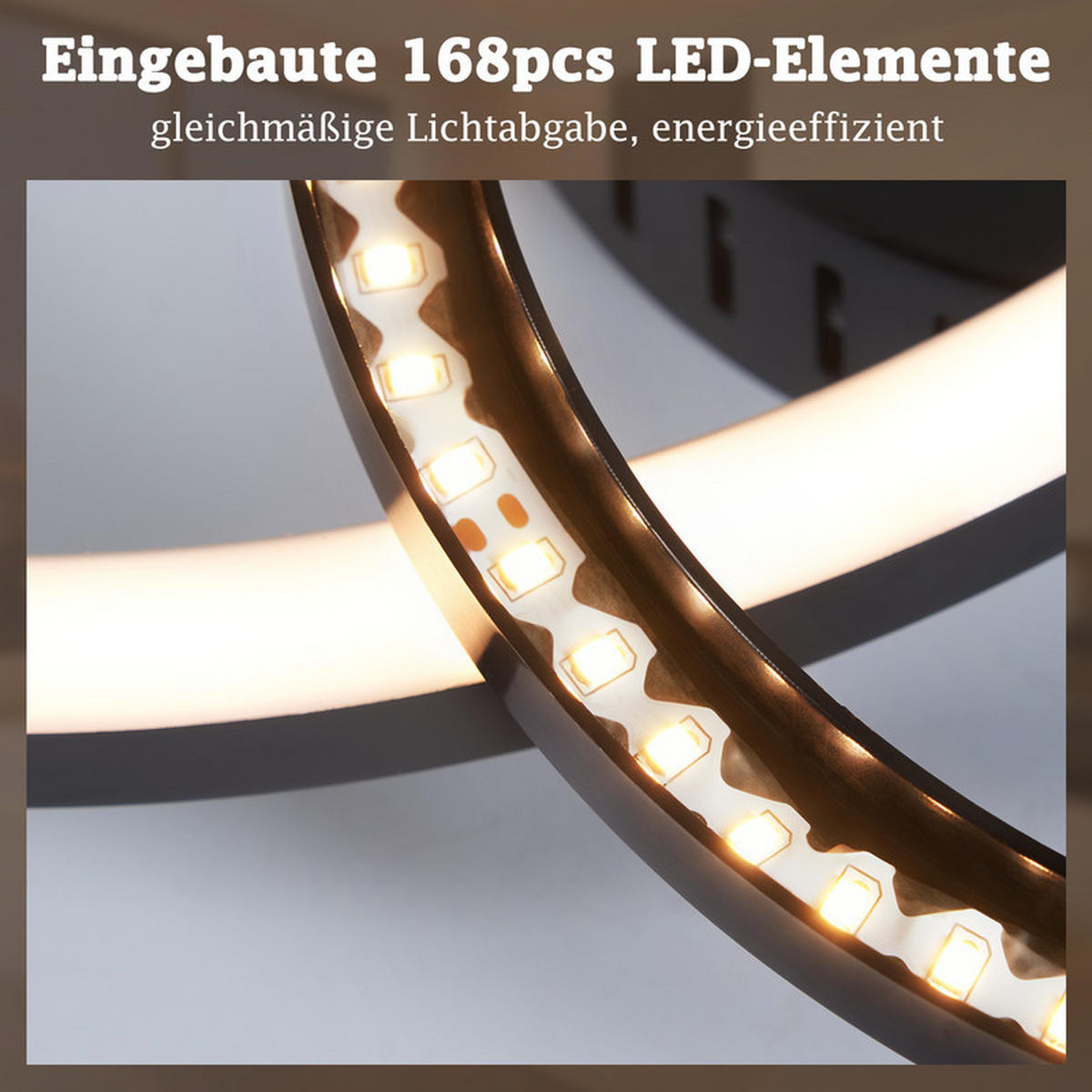 LED závěsné světlo Clarke III 41/30/7 cm - černá, plast (41/30/7cm) - Nettlife