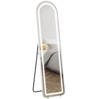 STANDSPIEGEL DE-17949 Silber - Silberfarben, Glas (40/150/5cm) - ComfortXL