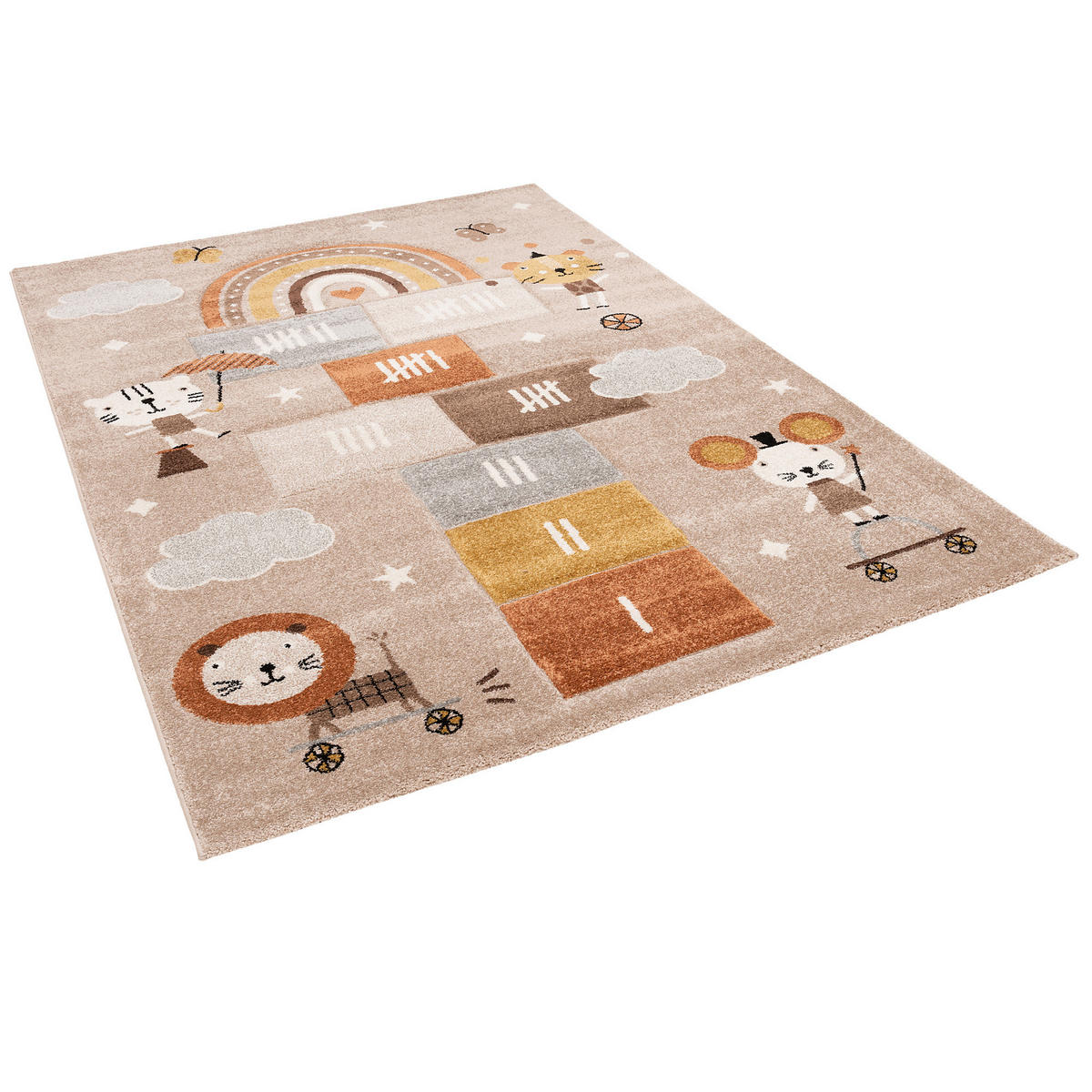 KINDER TEPPICH MAUI KIDS SPIELWELT - Beige, Textil (80/150cm) - Pergamon