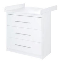 WICKELKOMMODE Maren - Weiß, Holzwerkstoff/Metall (88.5/98/75cm) - Roba