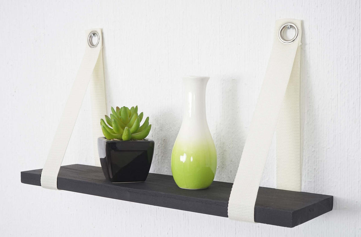 WANDREGAL VIRE Grau - Grau, Holz (49/27/13cm) - MCW