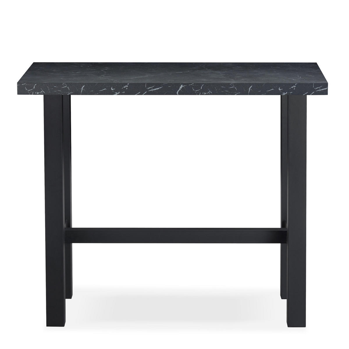 BARTISCH LOTTE 120/60/105 cm - Anthrazit/Schwarz, Holzwerkstoff/Metall (60/120/105cm) - DUBI Möbel